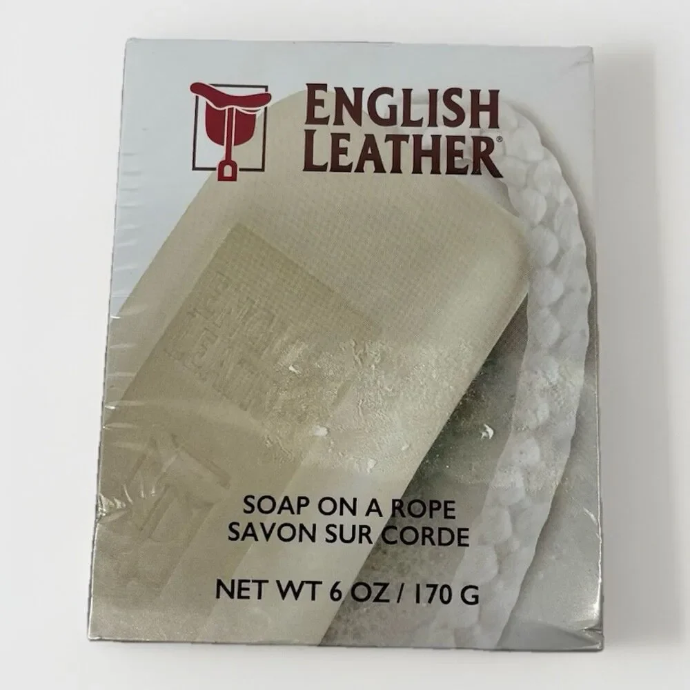 English Leather Mens Soap On A Rope 6 Oz - New in Box Sealed
